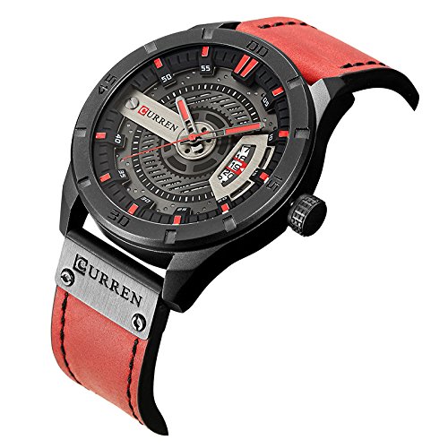 Foto 3 pulgar | Venta Internacional - Reloj Curren Quartz-analog Para Hombre Con Correa De Piel Impermeable