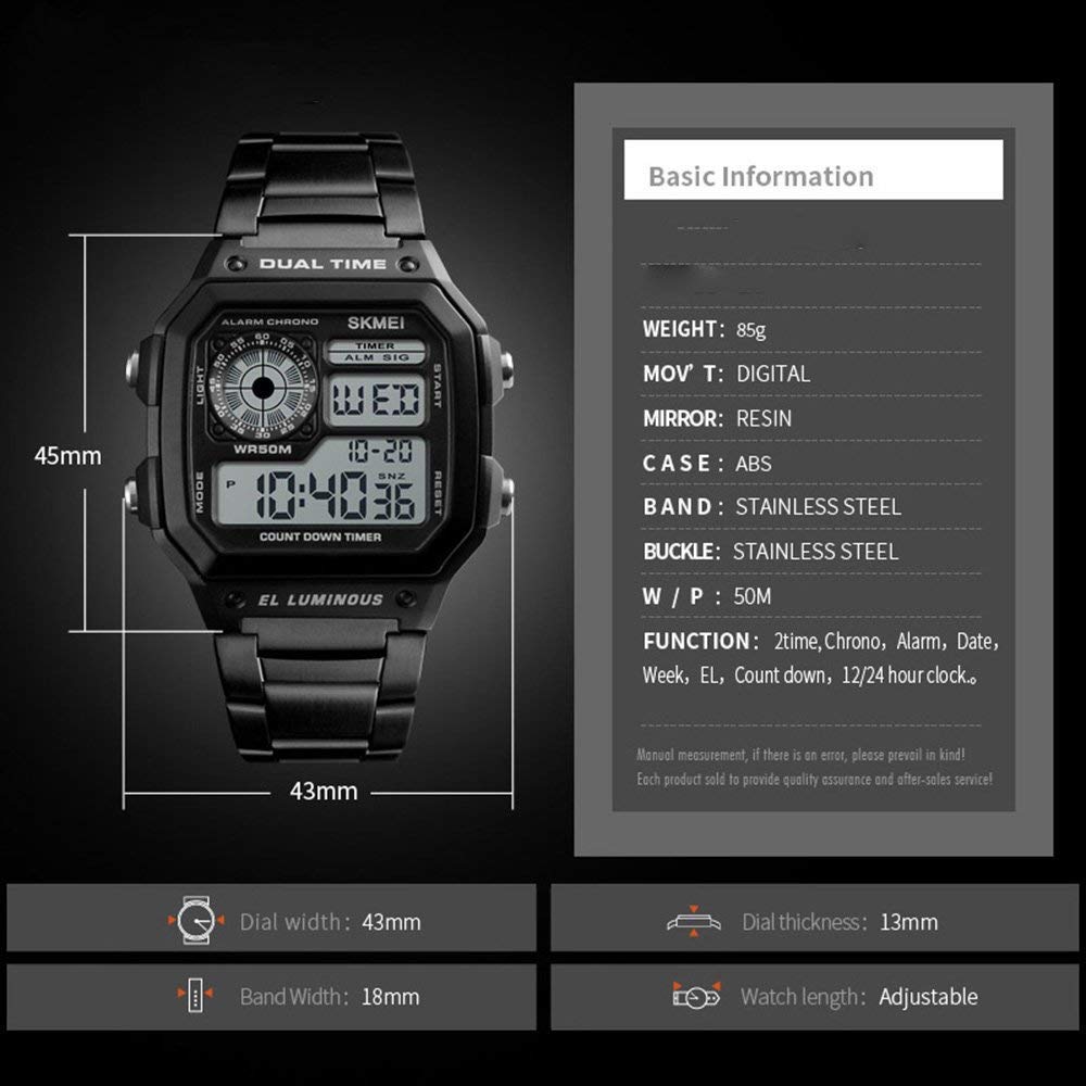 Foto 8 pulgar | Venta Internacional - Reloj De Pulsera Fanmis De Cuarzo Digital De Lujo Resistente Al Agua Para Hombre