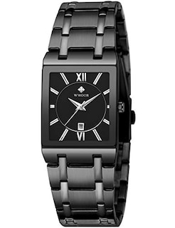 Foto 1 | Venta Internacional - Reloj De Pulsera Boovo Retangle De Acero Inoxidable Para Hombre A Prueba De Agua