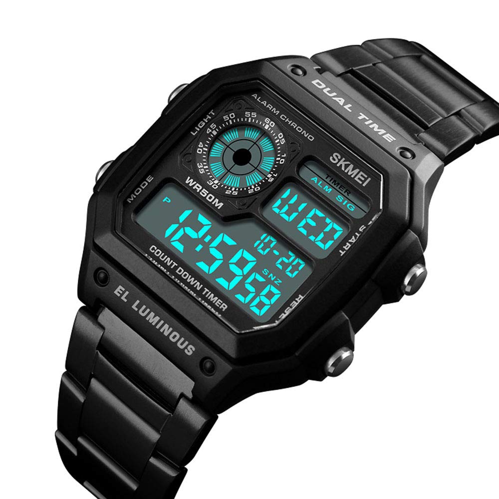 Foto 4 pulgar | Venta Internacional - Reloj Digital Deportivo Skmei Para Hombre, De Acero Inoxidable, Impermeable