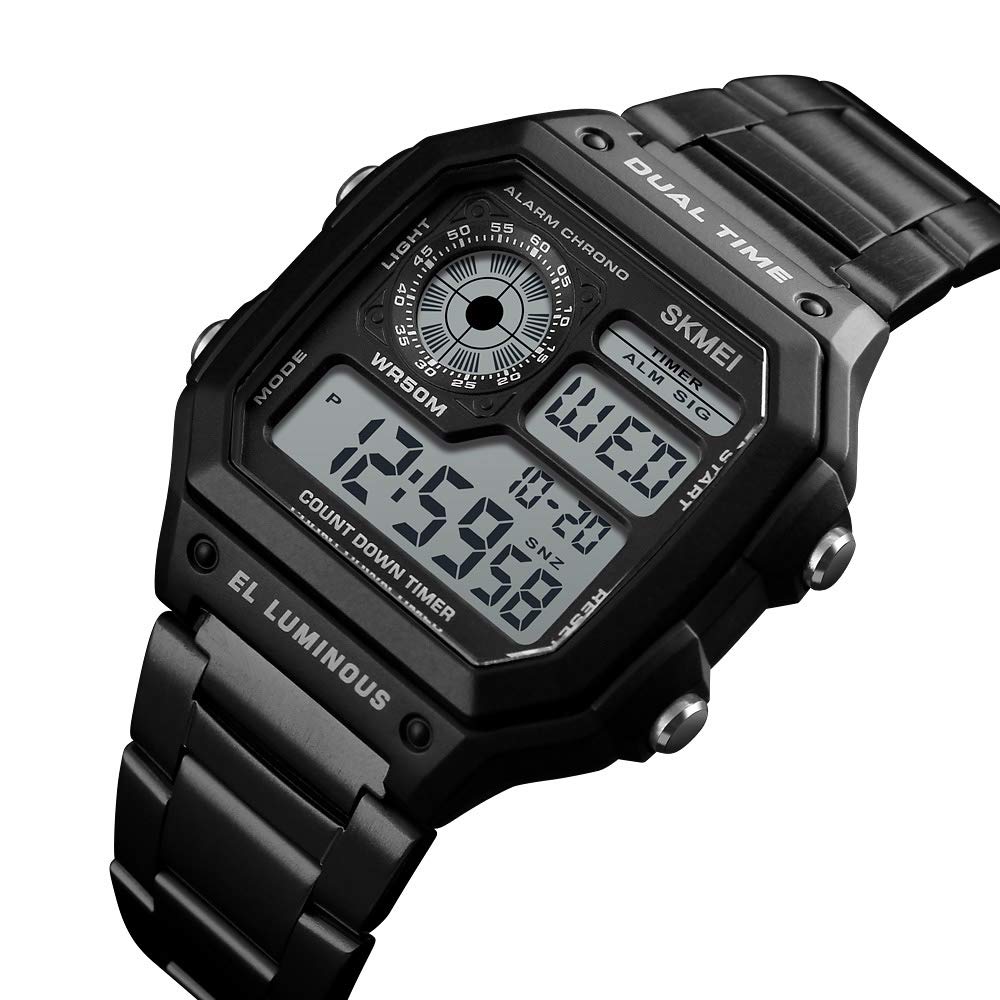 Foto 5 pulgar | Venta Internacional - Reloj Digital Deportivo Skmei Para Hombre, De Acero Inoxidable, Impermeable