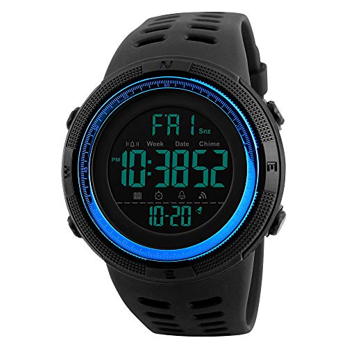 Foto 2 pulgar | Venta Internacional - Reloj Deportivo Alcadan Para Hombre Con Retroiluminación Led Digital, Funda De Goma