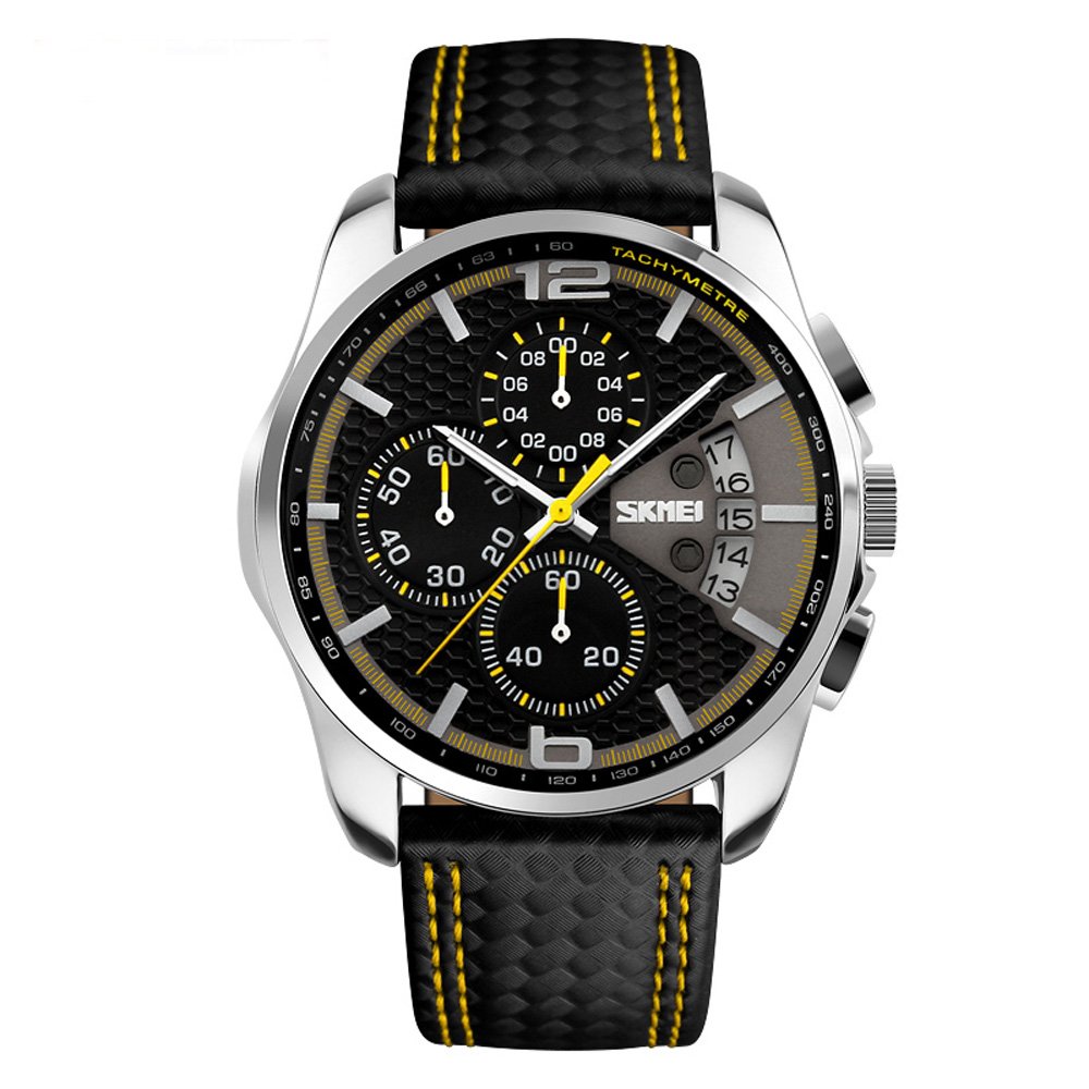 Venta Internacional - Reloj Deportivo Skmei Con Correa De Cuero De Cuarzo Multifunción Para Hombre