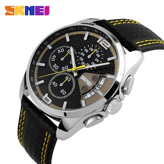 Foto 2 | Venta Internacional - Reloj Deportivo Skmei Con Correa De Cuero De Cuarzo Multifunción Para Hombre