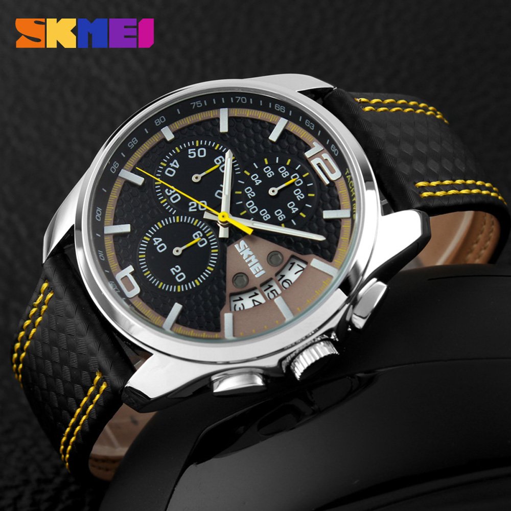 Foto 4 pulgar | Venta Internacional - Reloj Deportivo Skmei Con Correa De Cuero De Cuarzo Multifunción Para Hombre