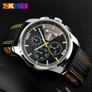 Foto 4 | Venta Internacional - Reloj Deportivo Skmei Con Correa De Cuero De Cuarzo Multifunción Para Hombre