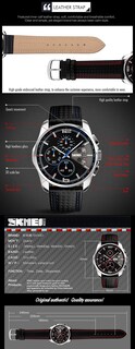Foto 5 | Venta Internacional - Reloj Deportivo Skmei Con Correa De Cuero De Cuarzo Multifunción Para Hombre