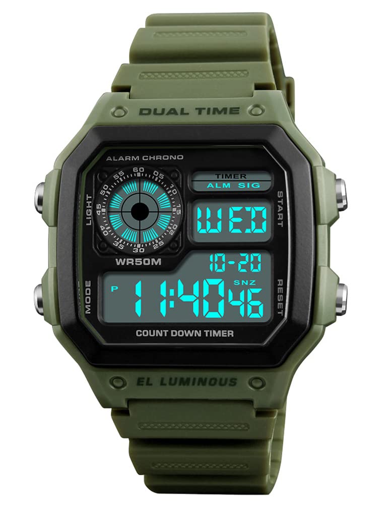 Venta Internacional - Reloj Yooten, Digital, Luminoso, Impermeable, Multifunción Para Hombre