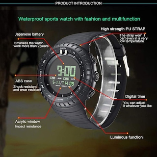 Foto 5 | Venta Internacional - Reloj Gosasa Compass, Altímetro, Barómetro Y Termómetro Para Hombre