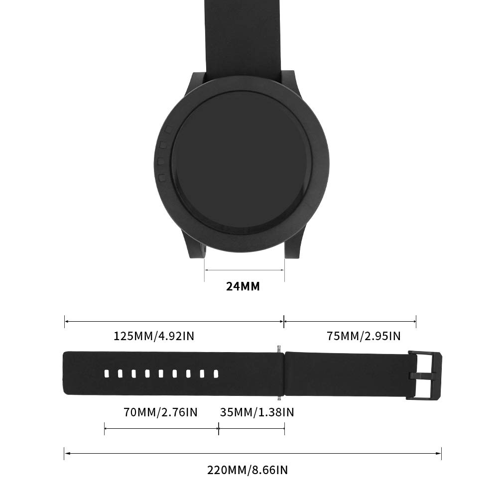 Foto 6 pulgar | Venta Internacional - Correa De Reloj Skmei De Caucho De Silicona Impermeable De 24 Mm, Azul