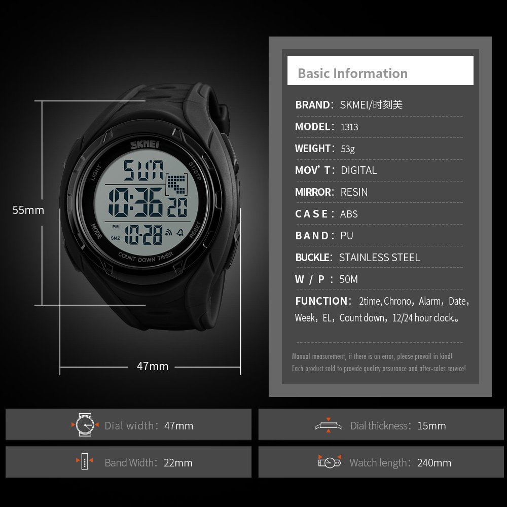 Foto 6 pulgar | Venta Internacional - Reloj Con Cronógrafo Carlien Outdoor Sports Con Cuenta Regresiva Y Alarma