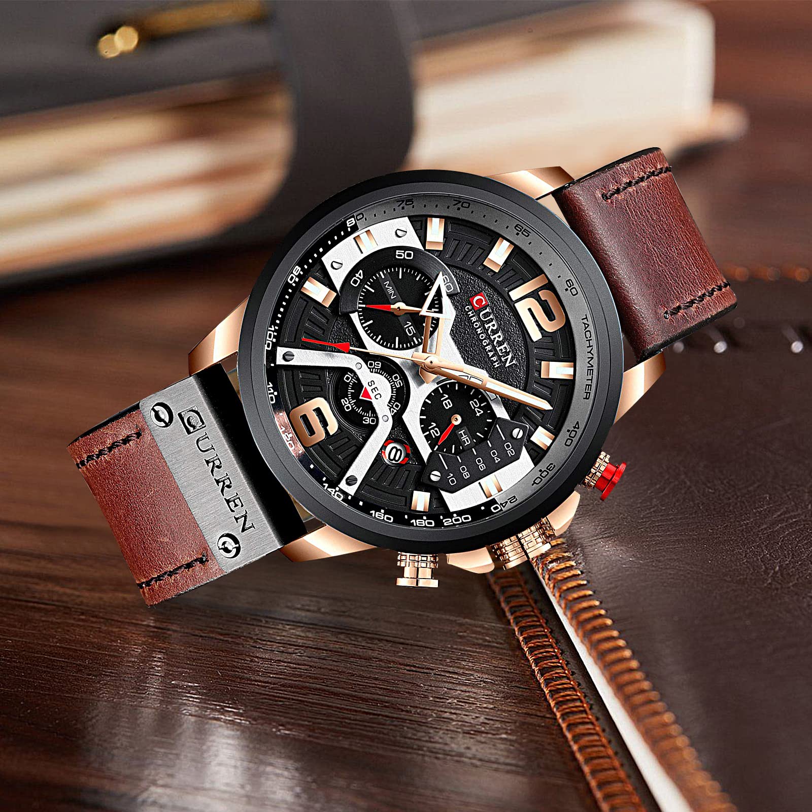 Foto 6 pulgar | Venta Internacional - Reloj Fanmis Con Cronógrafo De Negocios De Lujo Para Hombre, Vestido Con Diseño De Agua