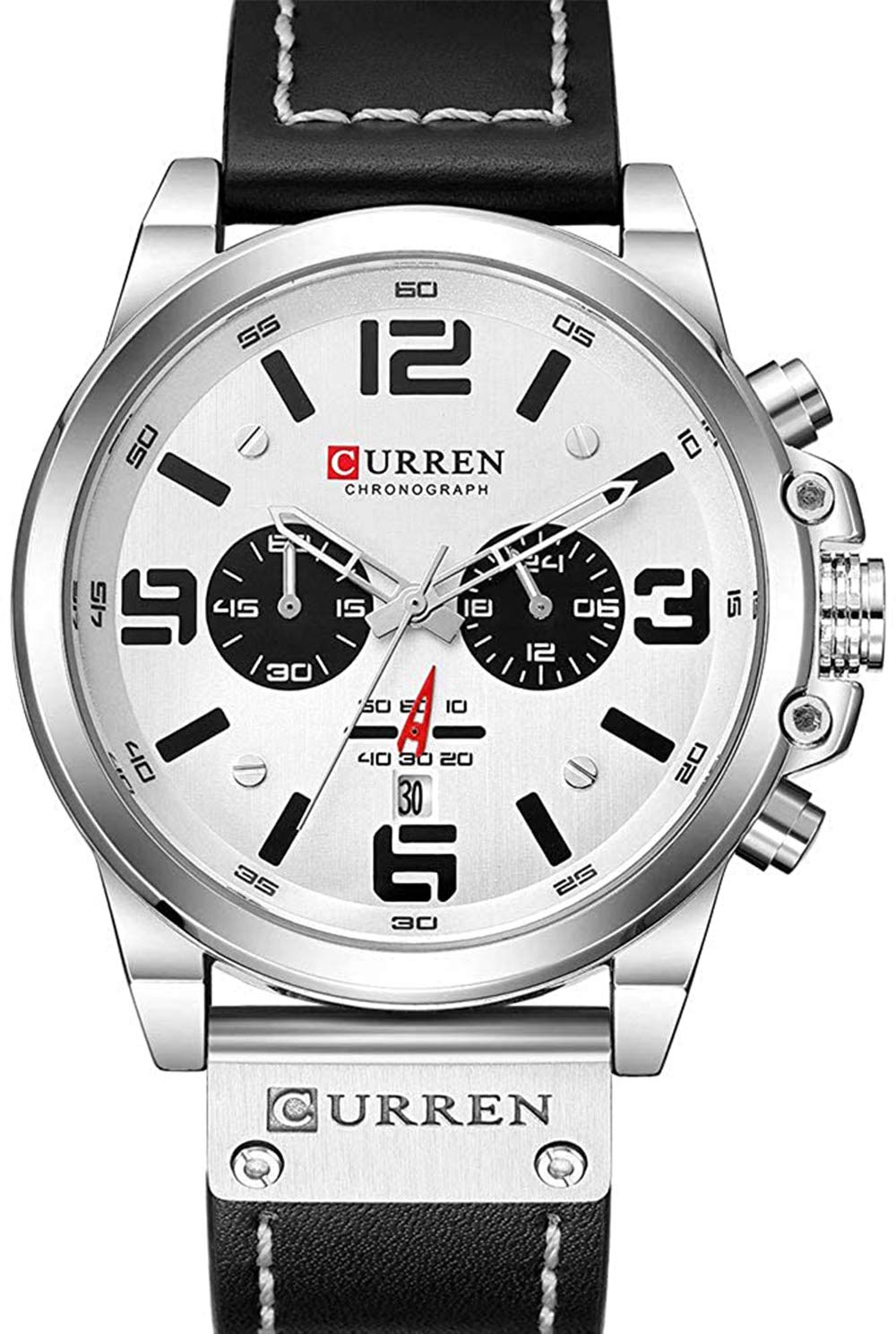 Foto 4 pulgar | Venta Internacional - Reloj Gosasa Fashion Big Face Sports Para Hombre, Piel Roja