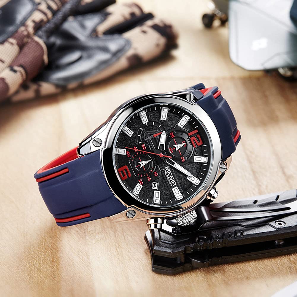 Foto 6 pulgar | Venta Internacional - Reloj Megir Waterproof Sports Para Hombre Fashion Quartz