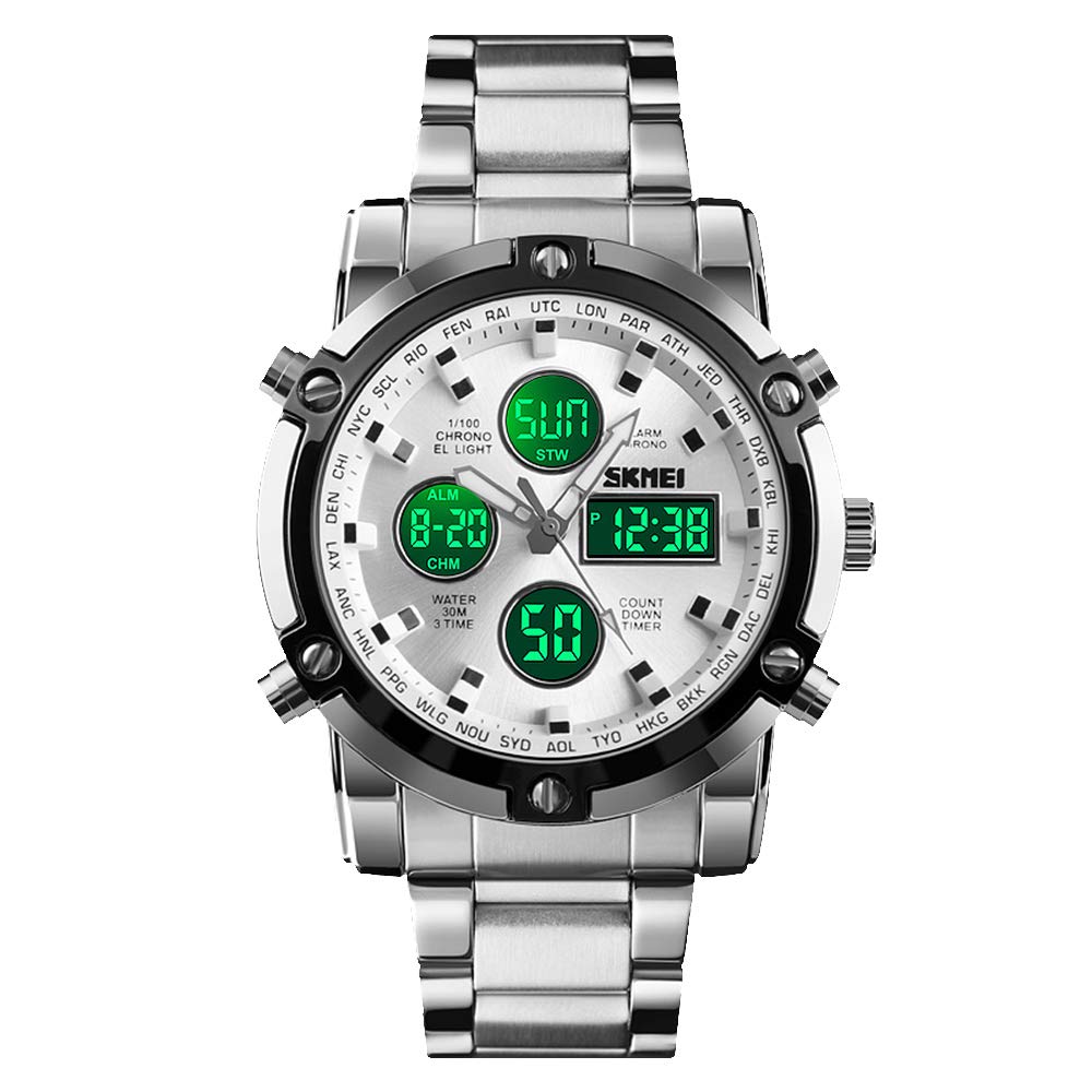 Foto 2 pulgar | Venta Internacional - Reloj Skmei Para Hombre, Impermeable, Militar, Analógico Y Digital