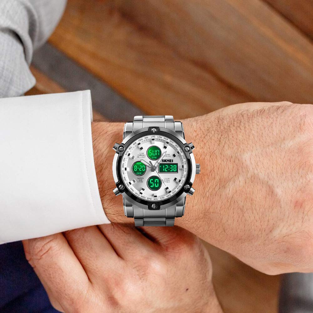 Foto 2 | Venta Internacional - Reloj Skmei Para Hombre, Impermeable, Militar, Analógico Y Digital