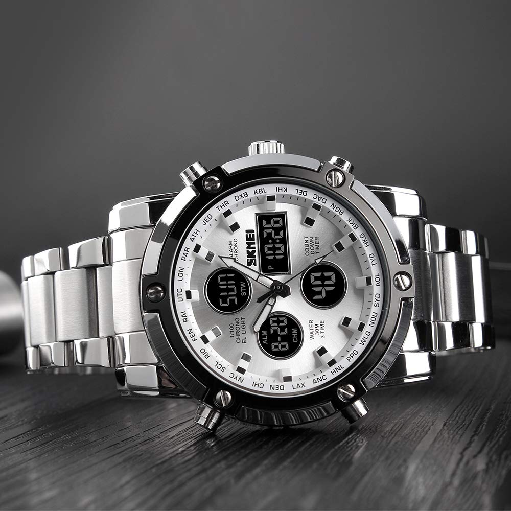 Foto 5 | Venta Internacional - Reloj Skmei Para Hombre, Impermeable, Militar, Analógico Y Digital