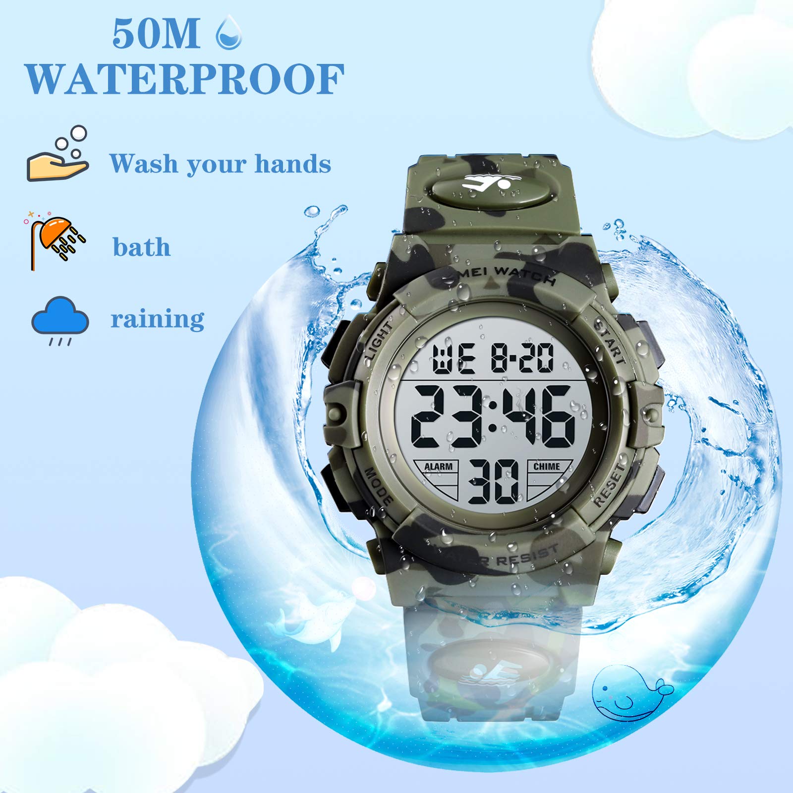 Foto 4 pulgar | Venta Internacional - Reloj Skmei Kids Digital Sports A Prueba De Agua Para Niños Y Niñas