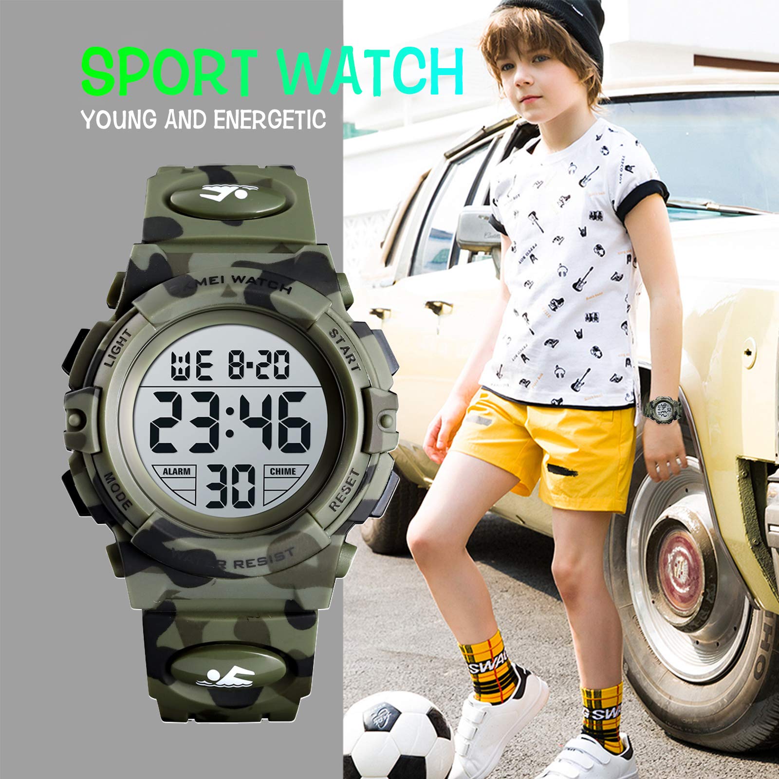 Foto 7 pulgar | Venta Internacional - Reloj Skmei Kids Digital Sports A Prueba De Agua Para Niños Y Niñas