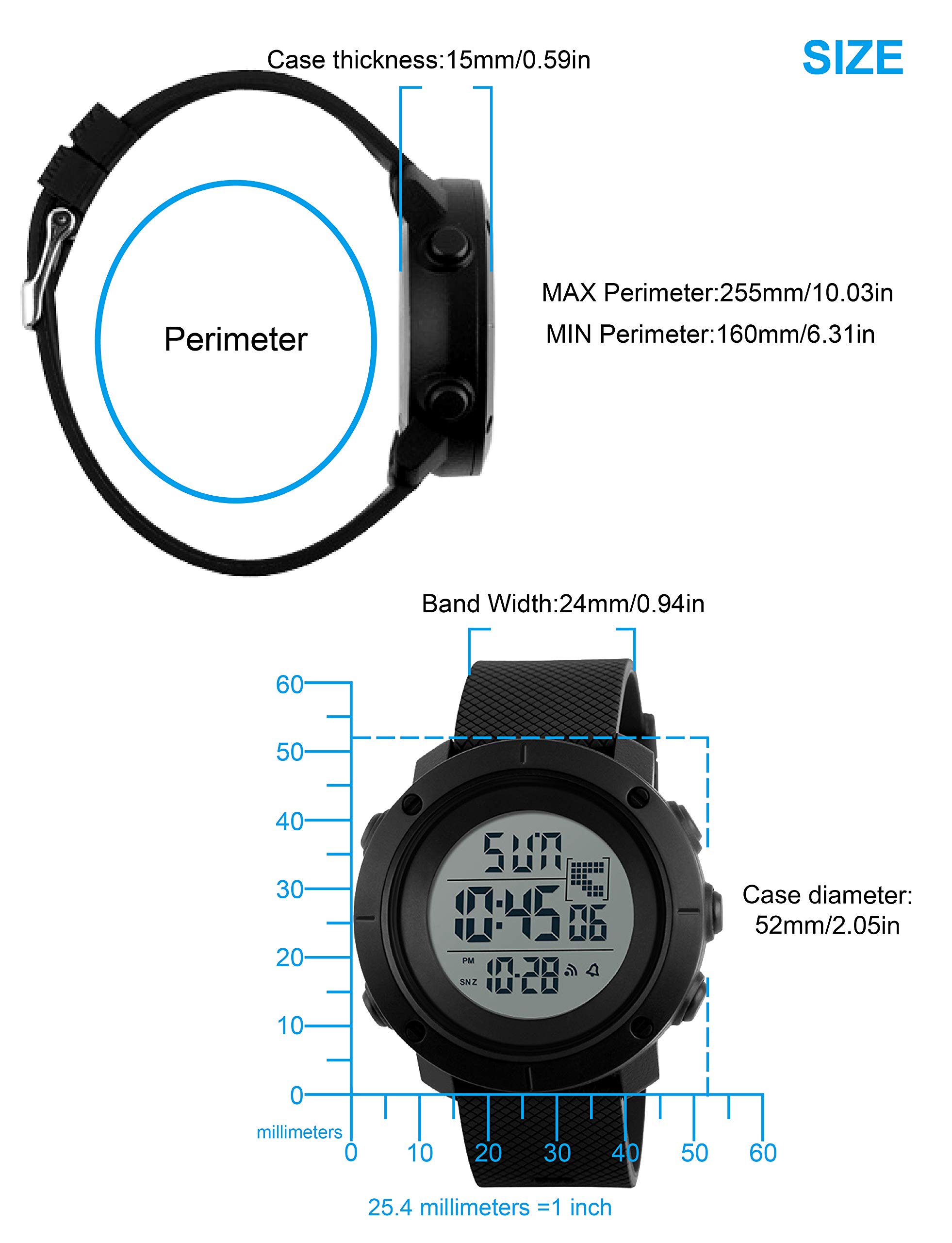 Foto 6 pulgar | Venta Internacional - Reloj Deportivo Sne 1213 Digital Led Impermeable Para Hombre