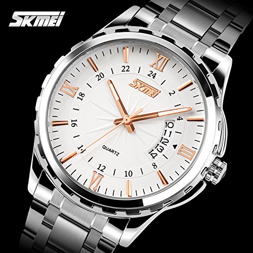 Foto 3 pulgar | Venta Internacional - Reloj Analógico Skmei Nollimet, Aleación De Cuarzo, Oro Rosa, 39 Mm