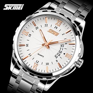 Foto 2 | Venta Internacional - Reloj Analógico Skmei Nollimet, Aleación De Cuarzo, Oro Rosa, 39 Mm