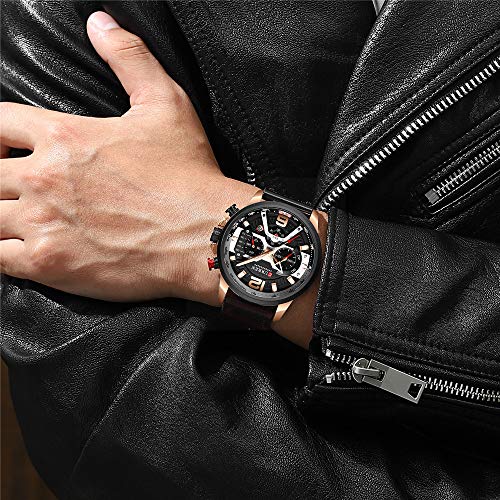 Foto 6 pulgar | Venta Internacional - Reloj Curren 8271 Calendario Analógico De Cuarzo Para Hombre Con Piel