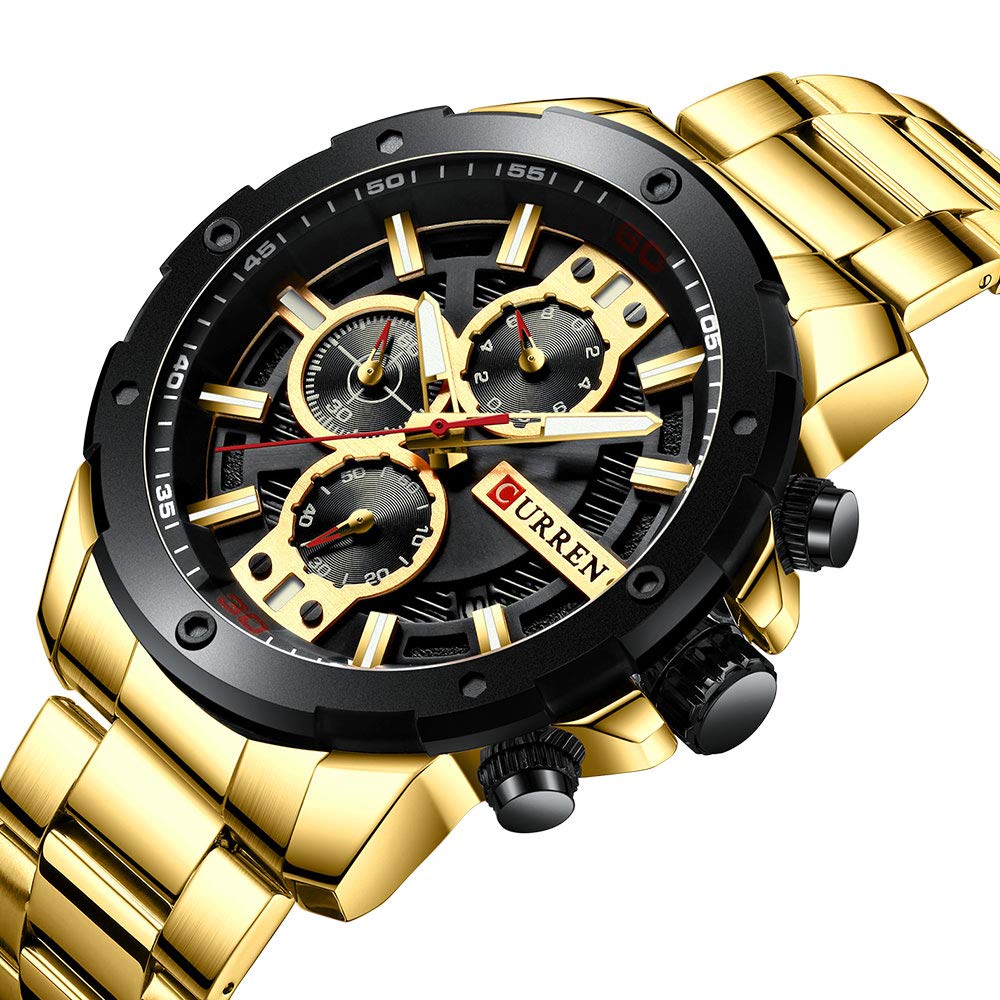 Foto 8 pulgar | Venta Internacional - Reloj Curren Quartz Luminous Fashion Sport Para Hombre, 30 M W.r.