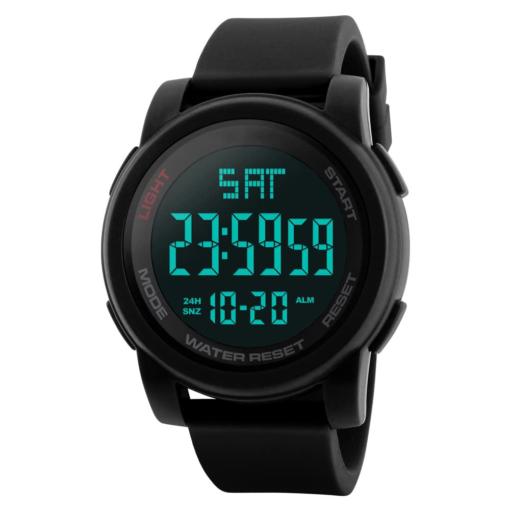 Venta Internacional - Reloj Digital Feiwen Para Hombre, Resistente Al Agua, 50 M, Con Banda Elástica