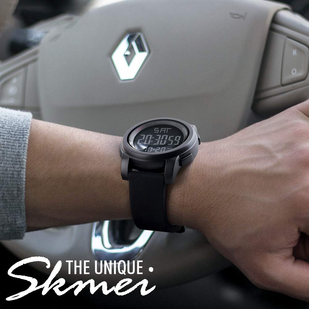 Foto 3 pulgar | Venta Internacional - Reloj Digital Feiwen Para Hombre, Resistente Al Agua, 50 M, Con Banda Elástica