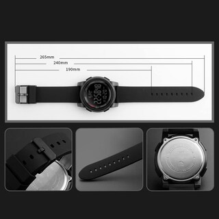 Foto 4 | Venta Internacional - Reloj Digital Feiwen Para Hombre, Resistente Al Agua, 50 M, Con Banda Elástica