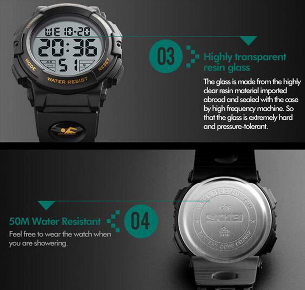 Foto 6 pulgar | Venta Internacional - Reloj Mastop Con Cronógrafo Digital Para Hombre, 50 M, Resistente Al Agua
