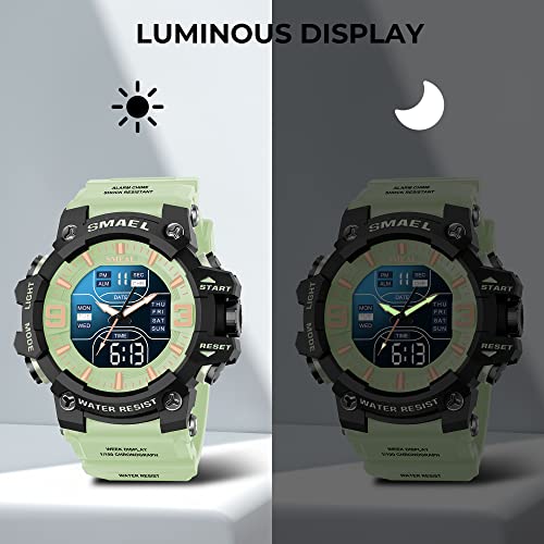 Foto 7 pulgar | Venta Internacional - Reloj Sysfla Analog Digital Sports Army Waterproof Para Hombre