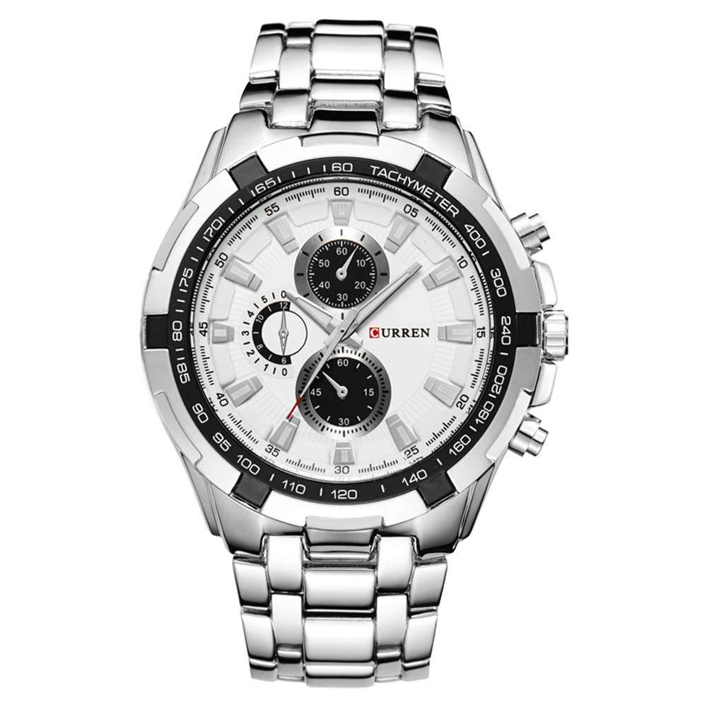 Venta Internacional - Reloj Deportivo Curren 8271 De Acero Inoxidable Impermeable Para Hombre