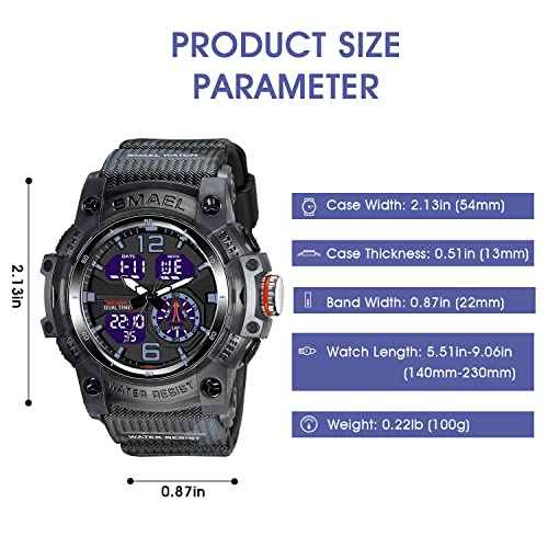 Foto 8 pulgar | Venta Internacional - Reloj para Hombre Digital Deportivo Impermeable