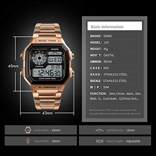 Foto 8 pulgar | Venta Internacional - Reloj Bomieux Gorgeous Digital Sport Square Para Hombre