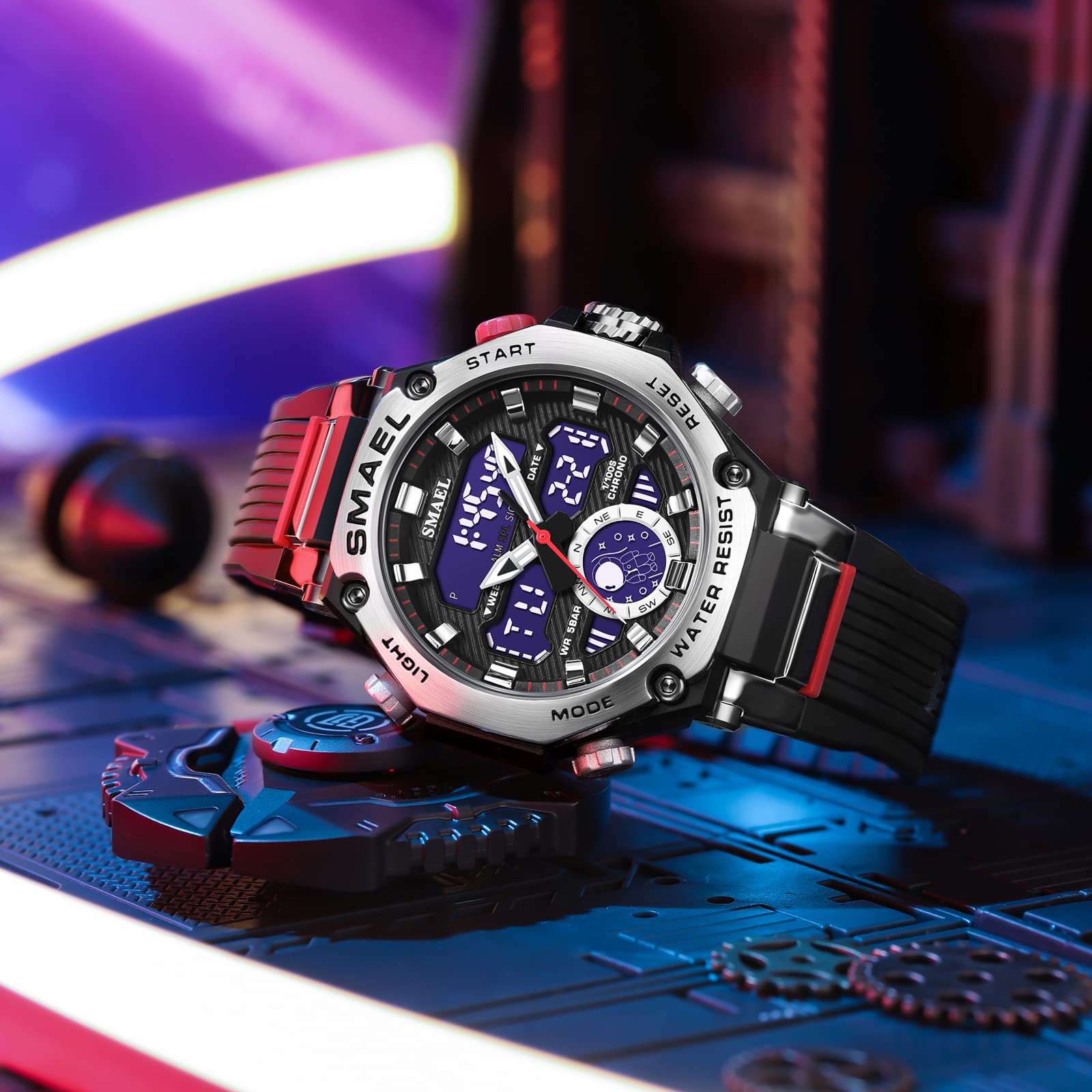 Foto 3 pulgar | Venta Internacional - Reloj Deportivo Smael 8069 Led Impermeable Para Hombre