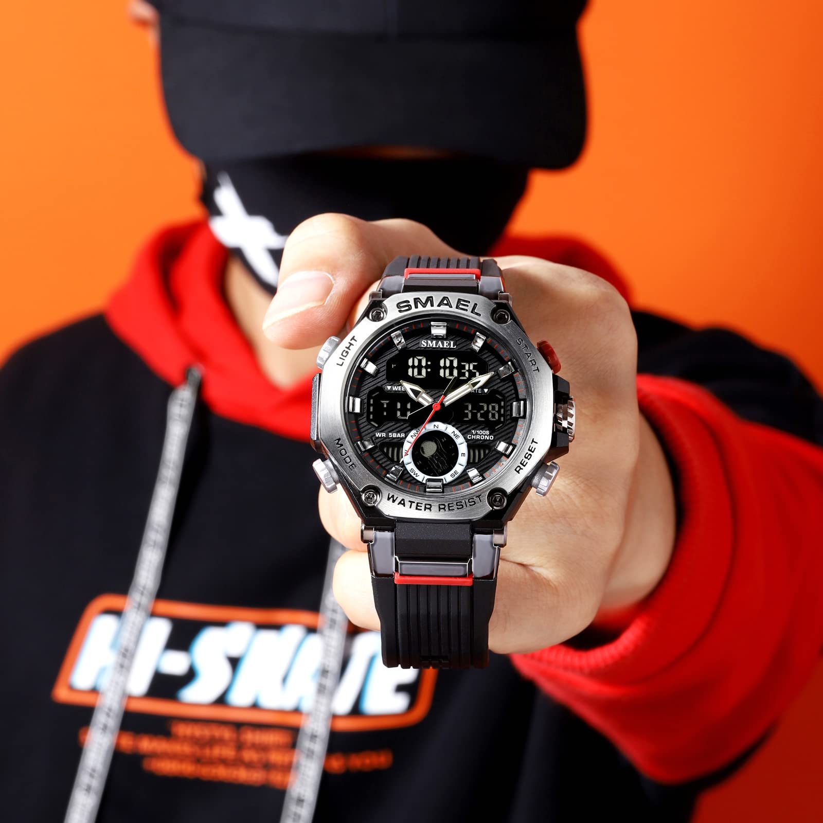 Foto 4 pulgar | Venta Internacional - Reloj Deportivo Smael 8069 Led Impermeable Para Hombre