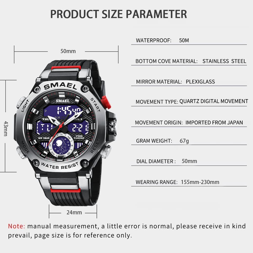 Foto 7 pulgar | Venta Internacional - Reloj Deportivo Smael 8069 Led Impermeable Para Hombre