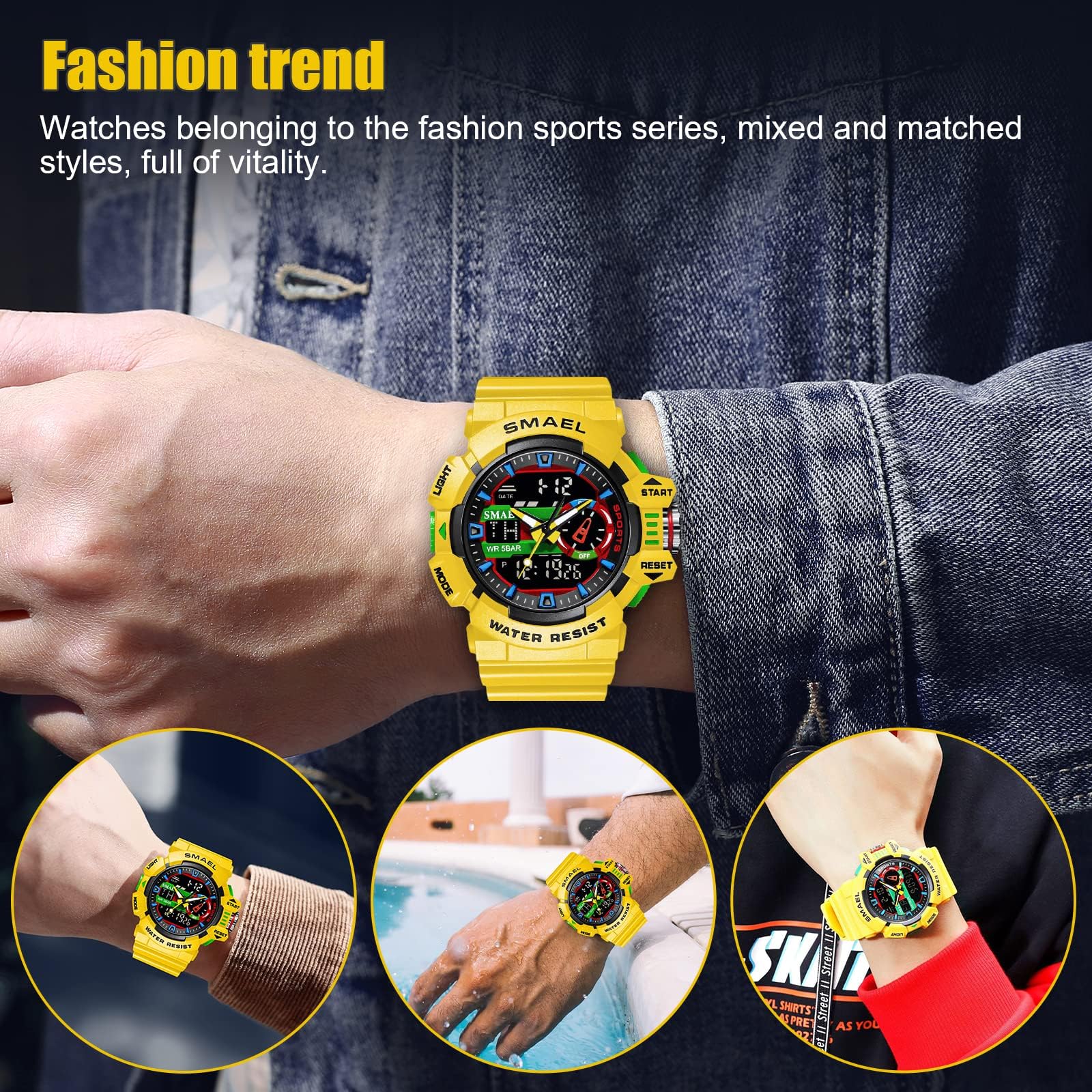 Foto 4 pulgar | Venta Internacional - Reloj Deportivo Gosasa S-shock Con Alarma Led Impermeable Para Hombre