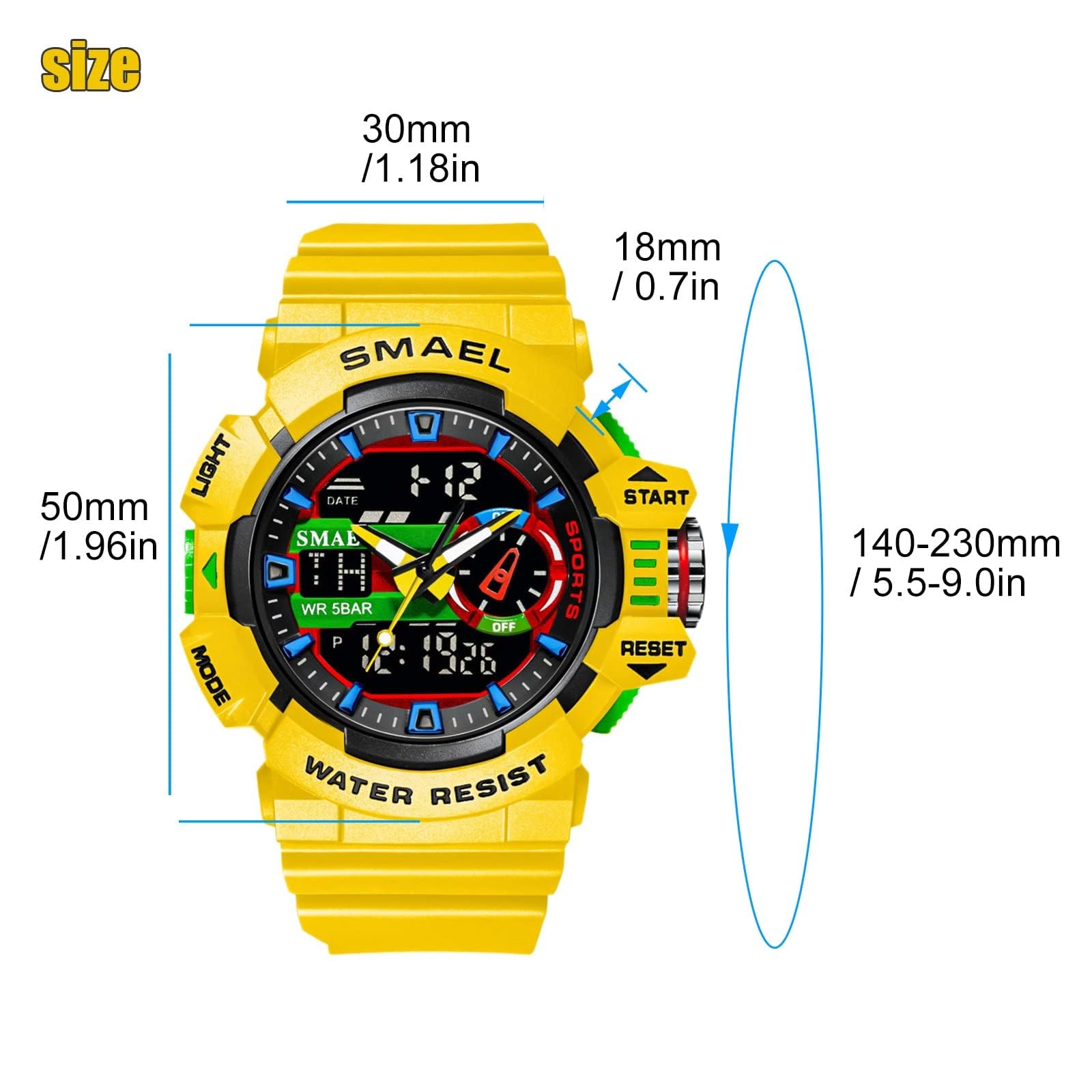 Foto 6 pulgar | Venta Internacional - Reloj Deportivo Gosasa S-shock Con Alarma Led Impermeable Para Hombre