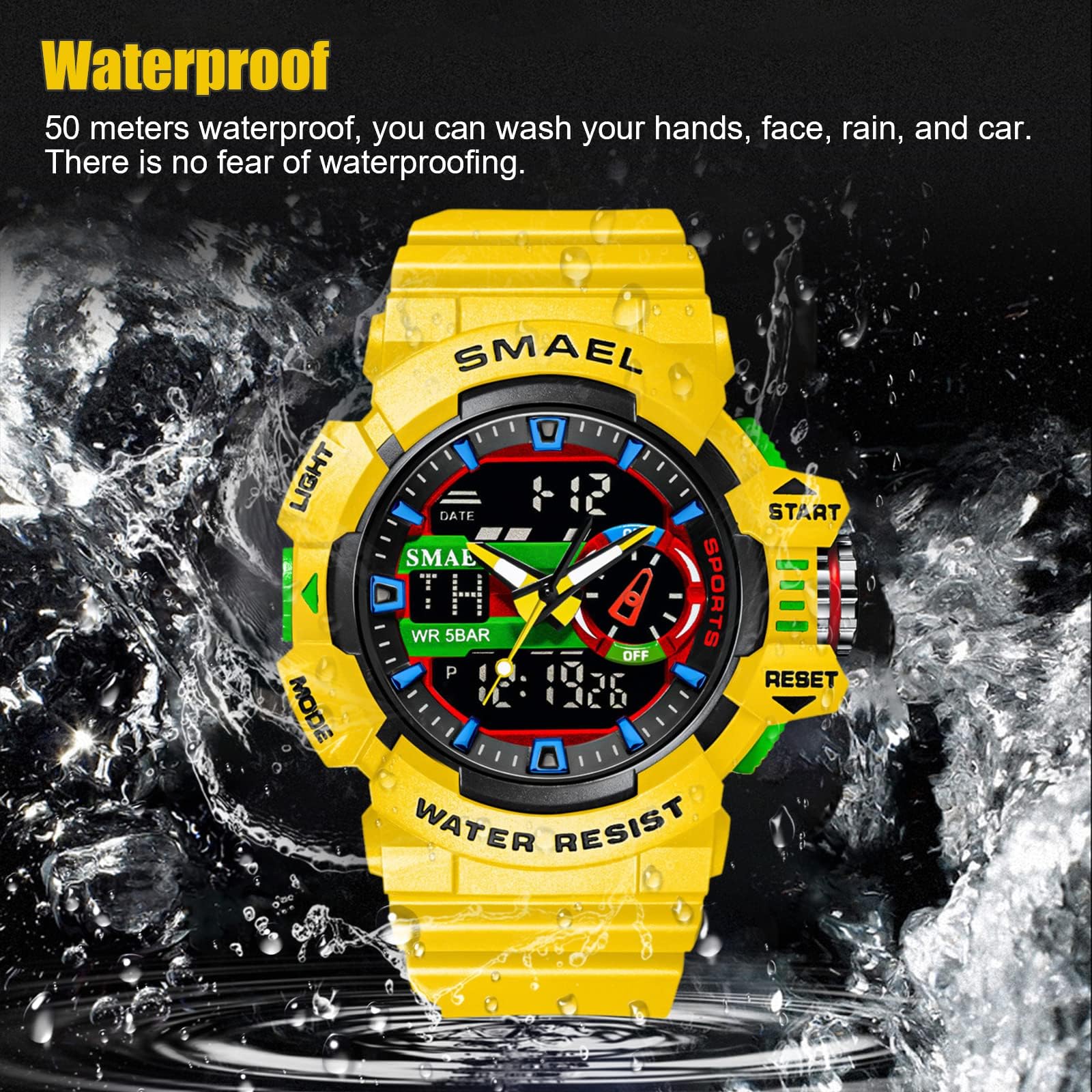 Foto 7 pulgar | Venta Internacional - Reloj Deportivo Gosasa S-shock Con Alarma Led Impermeable Para Hombre