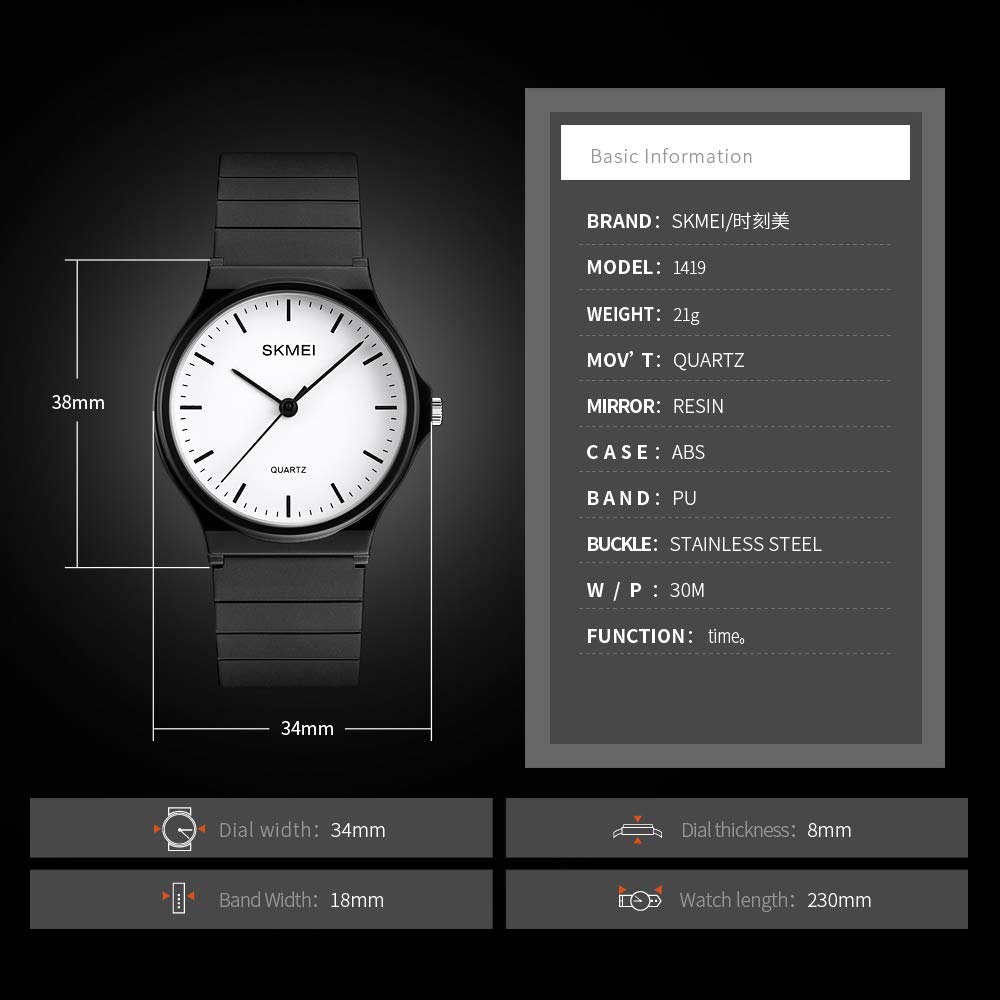 Foto 7 | Venta Internacional - Reloj Tonnier De Diseño Simple Analógico Ultrafino Para Hombres/mujeres