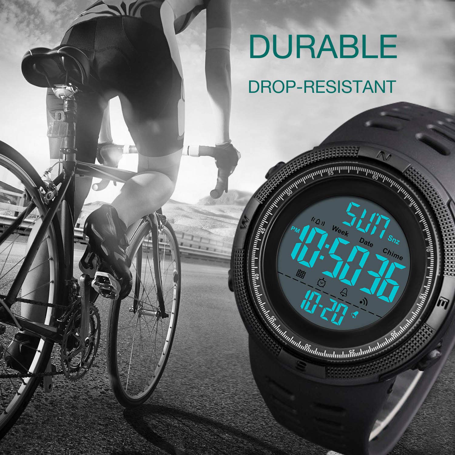 Foto 7 pulgar | Venta Internacional - Reloj Electrónico Luminoso Impermeable Cofuo Para Hombre