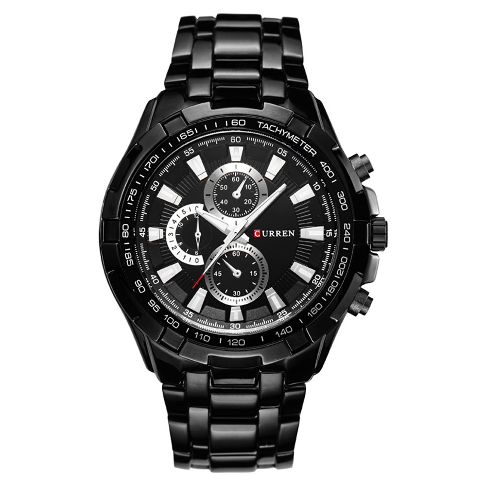 Venta Internacional - Reloj Deportivo Curren 8271 De Acero Inoxidable Impermeable Para Hombre