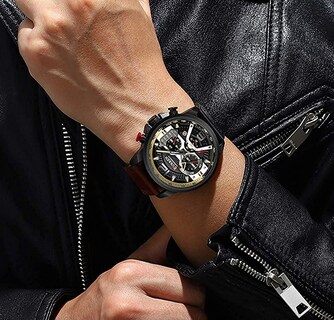 Foto 5 | Venta Internacional - Reloj Carlien Military Sport Analógico Para Hombre Con Cronógrafo