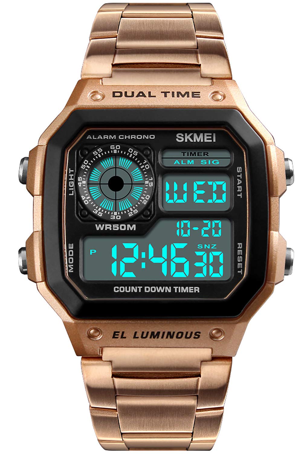 Foto 1 | Venta Internacional - Reloj Pasoy Con Alarma Digital Multifunción Con Doble Hora Para Hombre