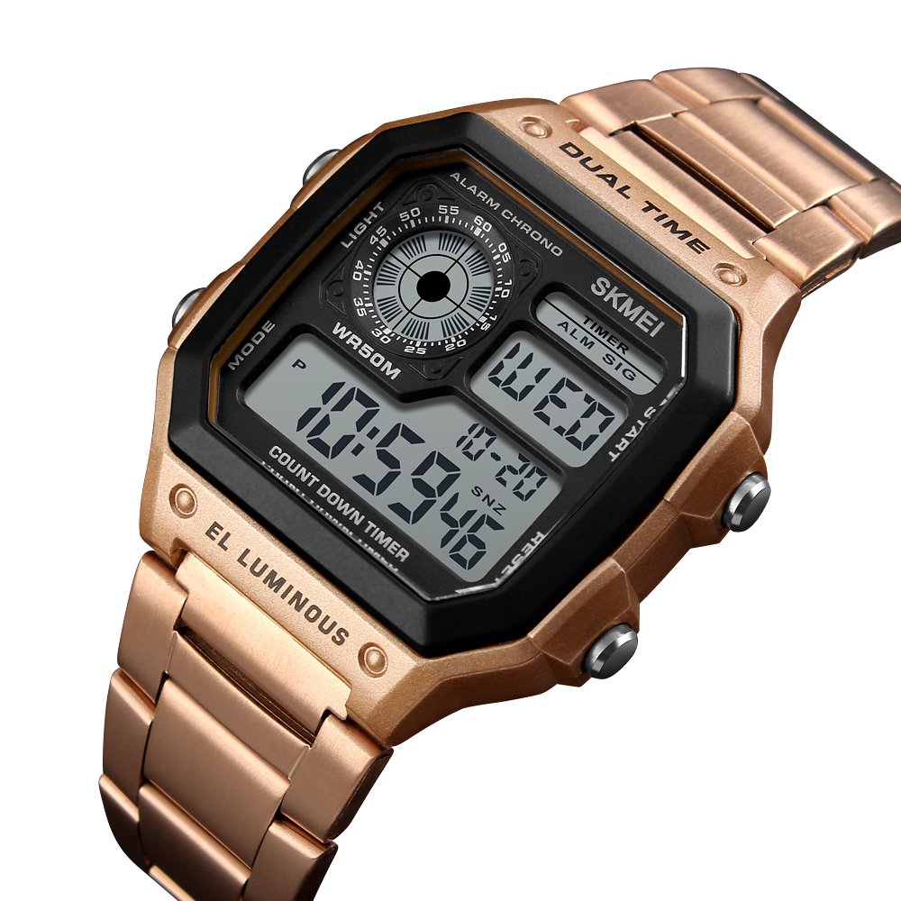 Foto 3 pulgar | Venta Internacional - Reloj Pasoy Con Alarma Digital Multifunción Con Doble Hora Para Hombre