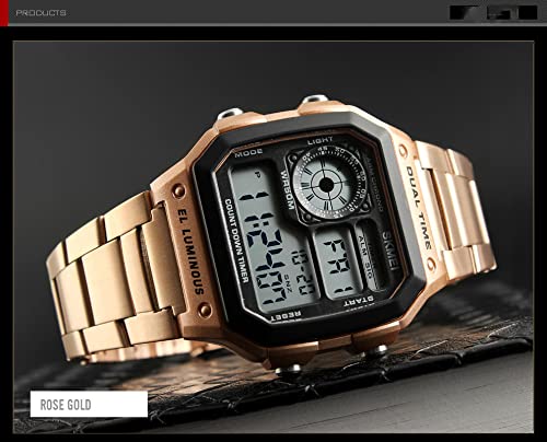 Foto 5 pulgar | Venta Internacional - Reloj Pasoy Con Alarma Digital Multifunción Con Doble Hora Para Hombre