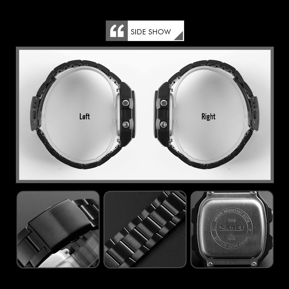 Foto 7 pulgar | Venta Internacional - Reloj Pasoy Con Alarma Digital Multifunción Con Doble Hora Para Hombre